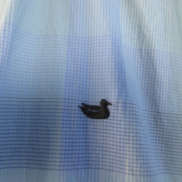 Southern Marsh Men's Check Dress Shirt 2X Blue Wrinkle Free Casual 324 - Picture 5 of 11